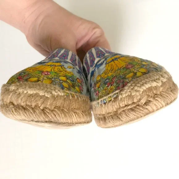 Dolce and Gabbana floral lemon scarf caretto print jacquard espadrilles - Picture 9 of 12